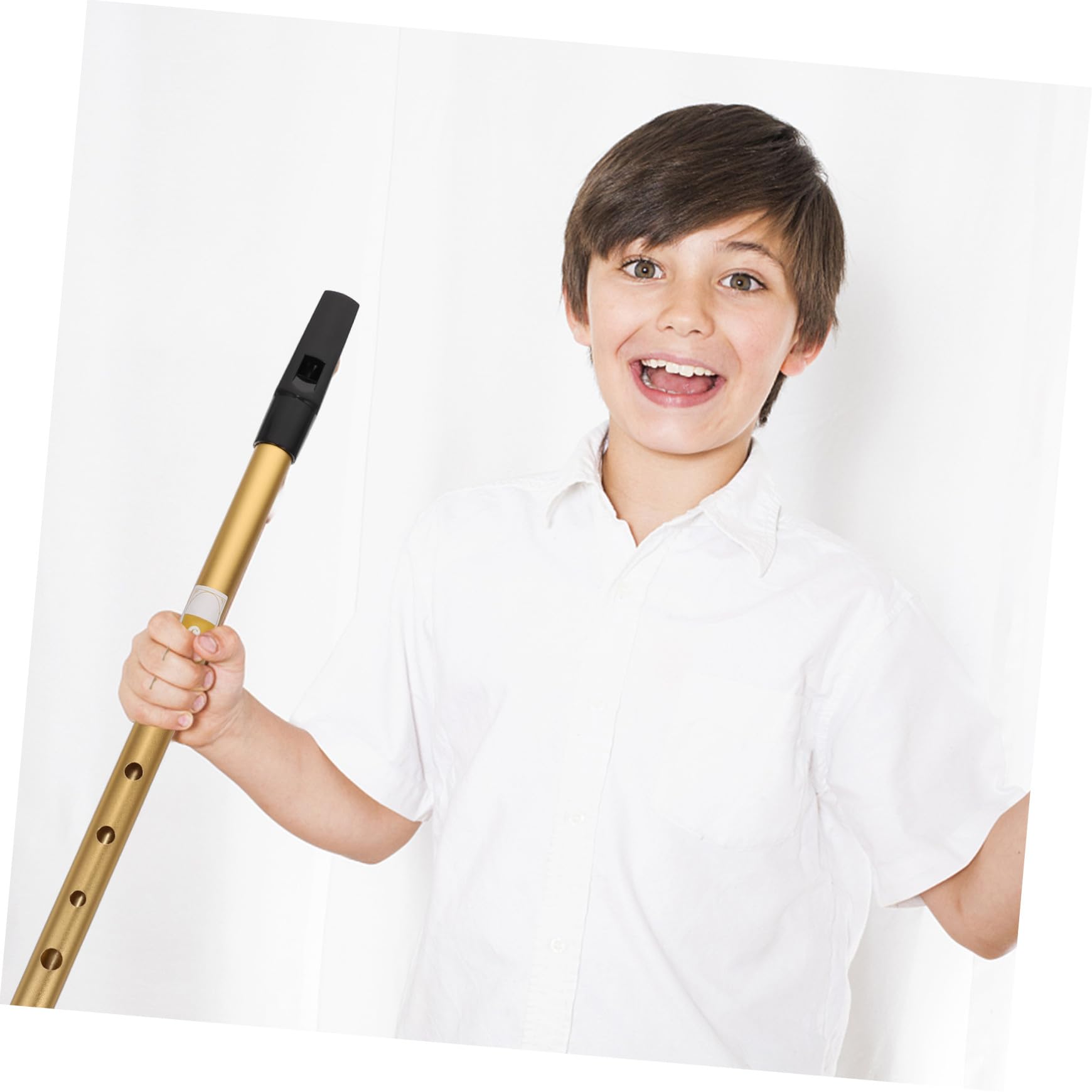 Flûte à Bec Soprano c En Alliage D'aluminium Doré, Instrument De Musique Professionnelle Portable Pour Débutants Et Garçon Et Filles, Clarinette Créative Éducative Facile à Jouer