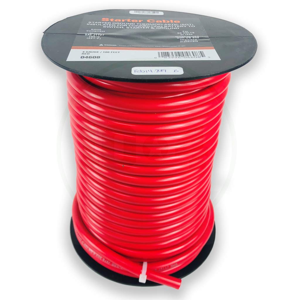 Deka East Penn 04608 Red Battery and Starter Cable