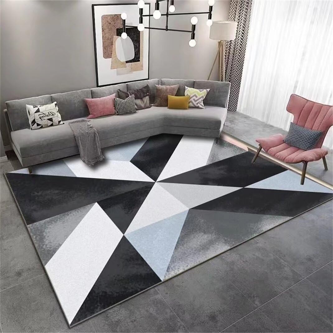 Tapis enfant chambre garçon tapis de route bleu antidérapant 100x160