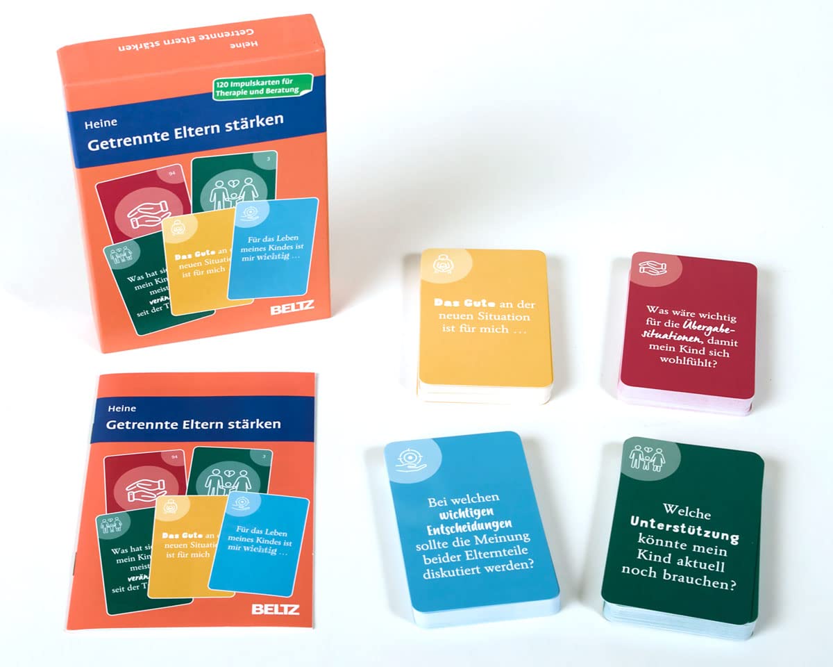 Getrennte Eltern stärken: Kartenset mit 120 Impulsen für die Elternarbeit in Therapie und Beratung. Mit 12-seitigem Booklet in stabiler Box, Kartenformat 5,9 x 9,2 cm (Beltz Therapiekarten)