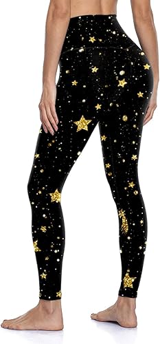 Miniatura 4 de MRAFDGFB Sleep Slimmers - Leggings de compresión para mujer talla grande con estampado plateado pantalones de yoga y compresión sexy