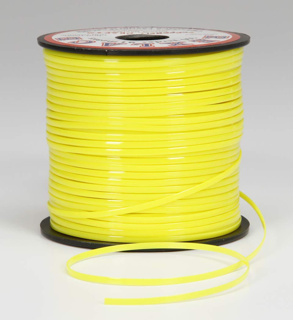 Pepperell Rexlace Plastic Craft Lace, 3/32-Inch Wide, Neon Yellow
