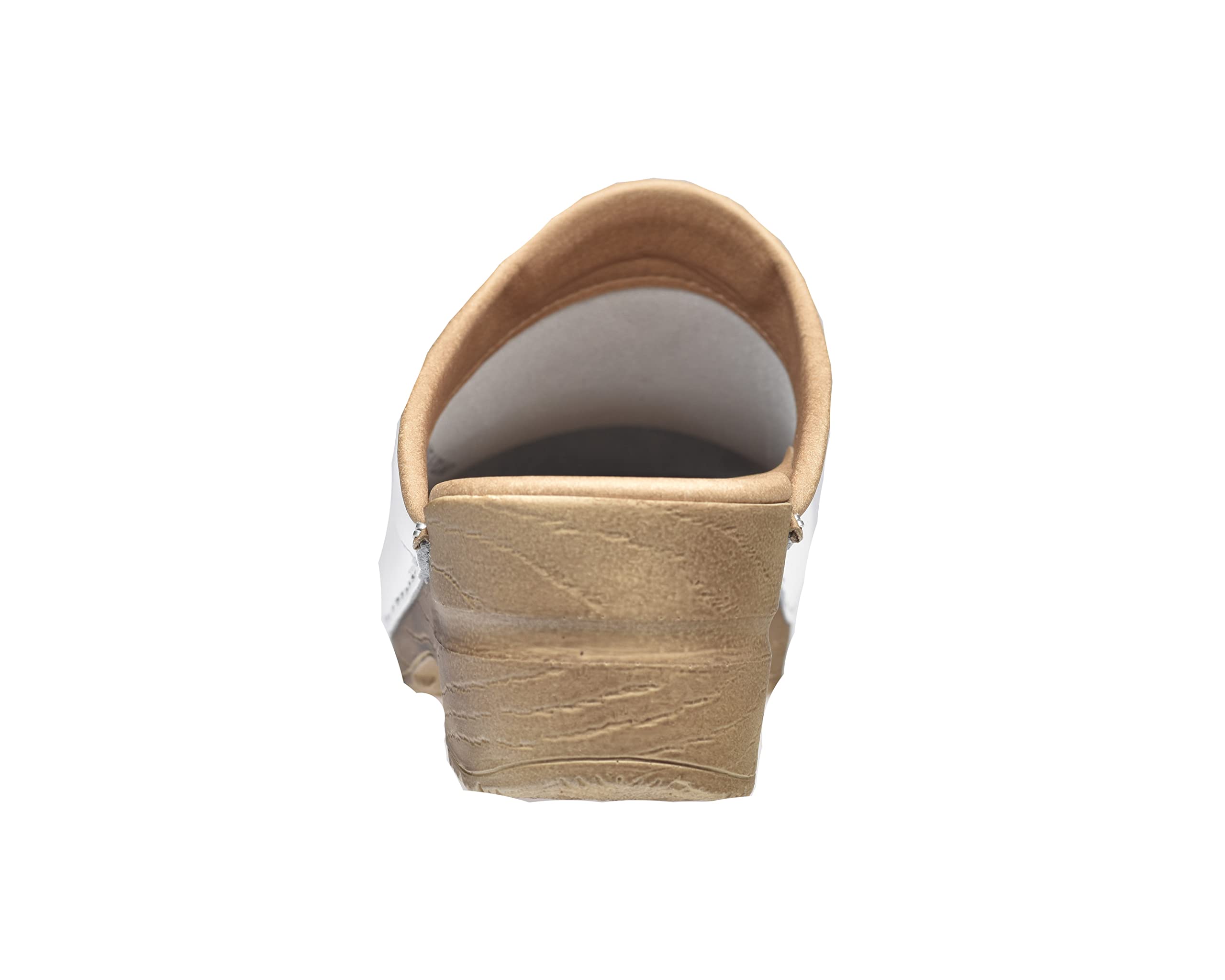 Sanita | Sandra offener Clog | Original handgemacht | Flexible Leder-Clogs für Damen | Anatomisch geformtes Fußbett mit weichem Schaum