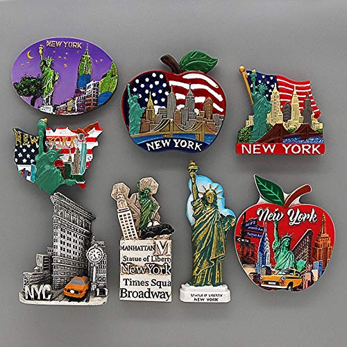 zcm Fridge Magnet 1pc City Fridge Magnet Magnetic Refrigerator Sticker Random Style