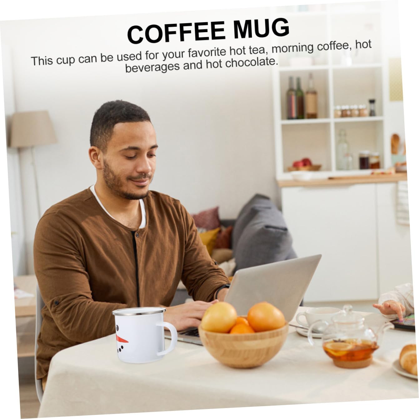 MAGICLULU Emaille Becher Kaffeebecher Auslaufsicher Isoliert Getränkebecher Glaswaren Stahlbecher Doppelte Neuartige Trinkgläser Pint Wiederverwendbar Neuartiger Becher
