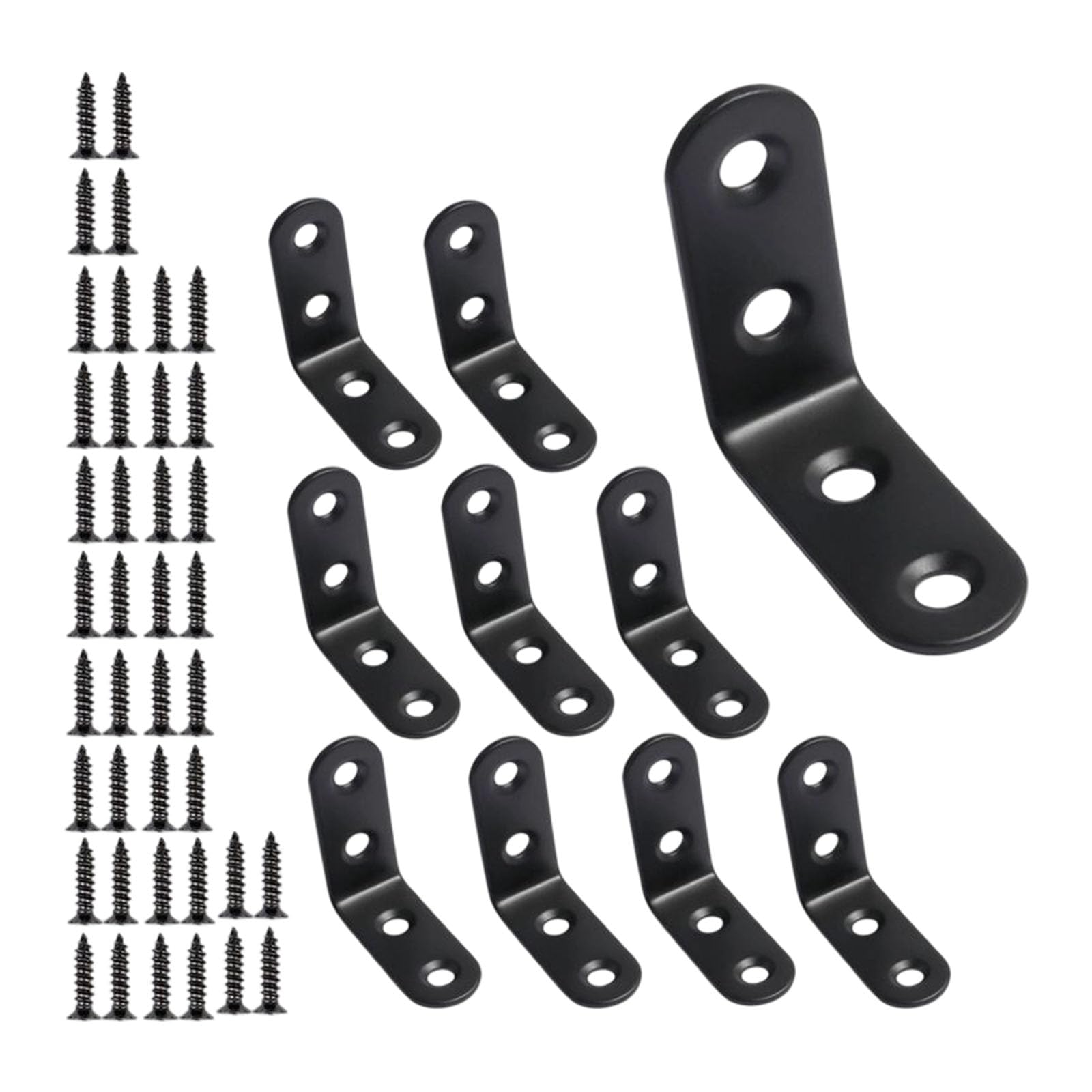 Industrial Strength L Angles Bracket Set for Cabinet and Shelf Assembly Includes Mounting Hardware Stainless Secret Mounting Bracket