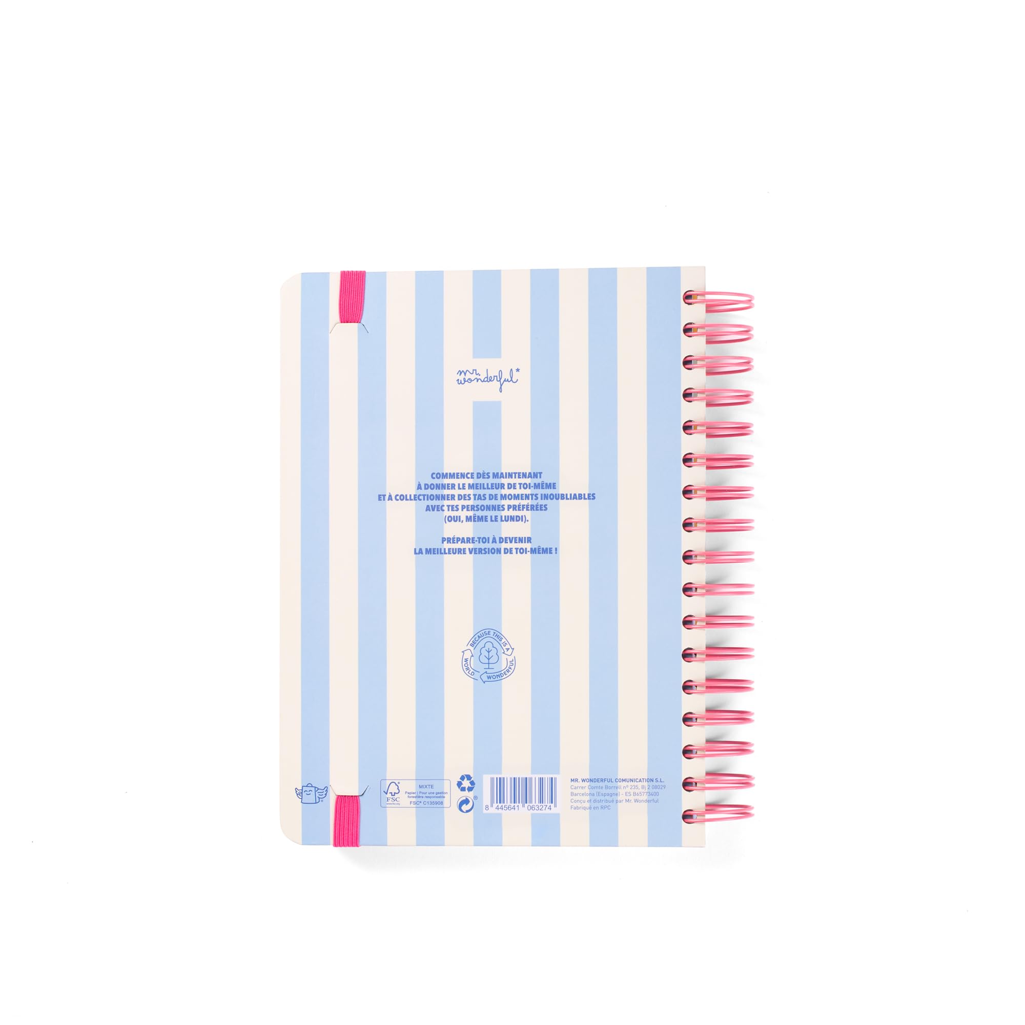 Mr.Wonderful Agenda Office 2025-26 Journalier La vie c'est MAINTENANT
