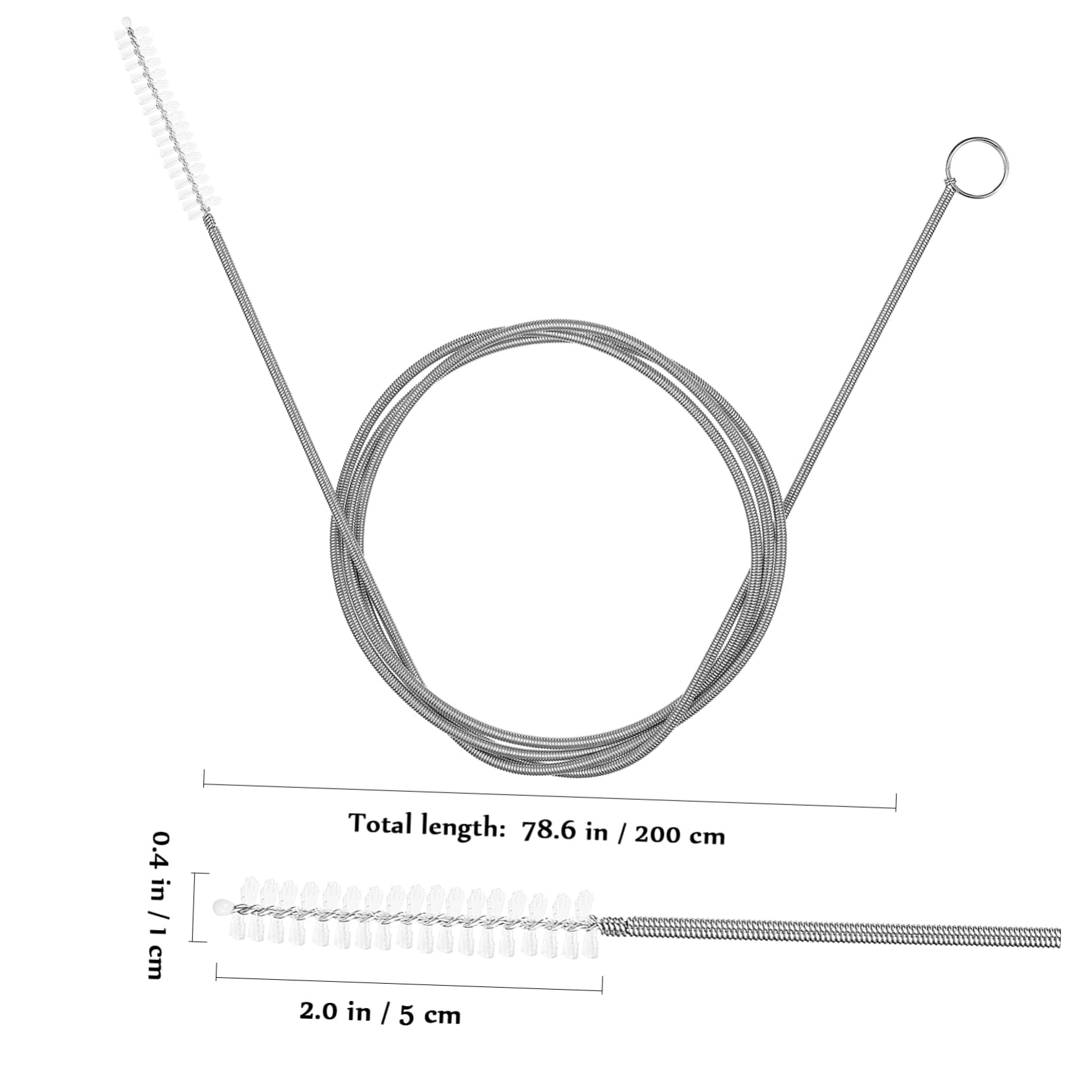 HOLIDYOYO 4-pack Drain Pipe Cleaner Brush Set Sink Drain Stick for Hair Solid Clogs Flexible Cleaning Brush for Kitchen Bathroom Shower