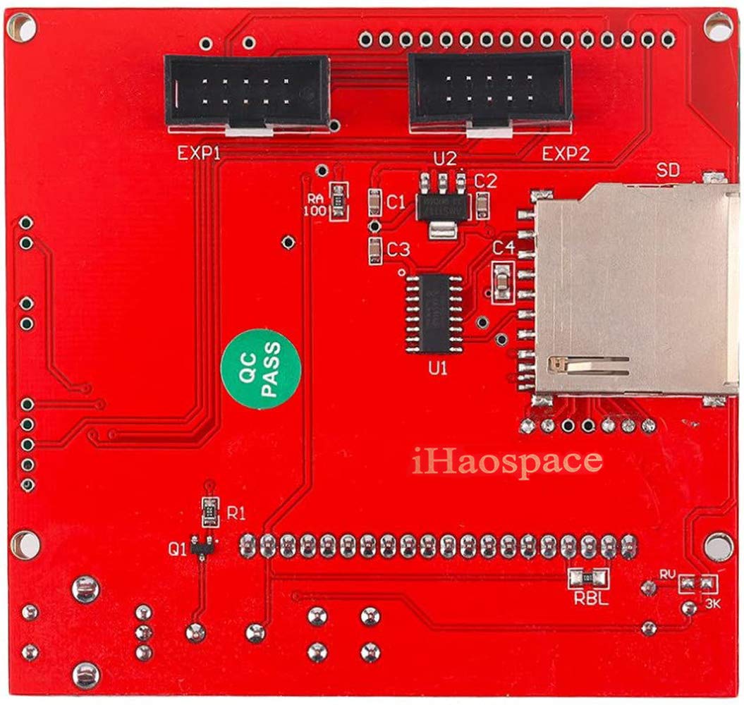 Graphic Smart LCD12864 - modulo controller con display LCD12864 per stampante 3D, con adattatore e cavo per Ramps 1.4 RepRap