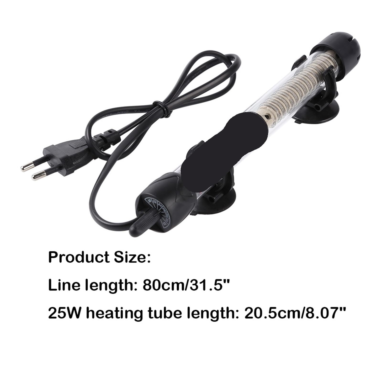 Chauffe-eau submersible for aquarium, 2 pièces, 300 W, réglage automatique de la température