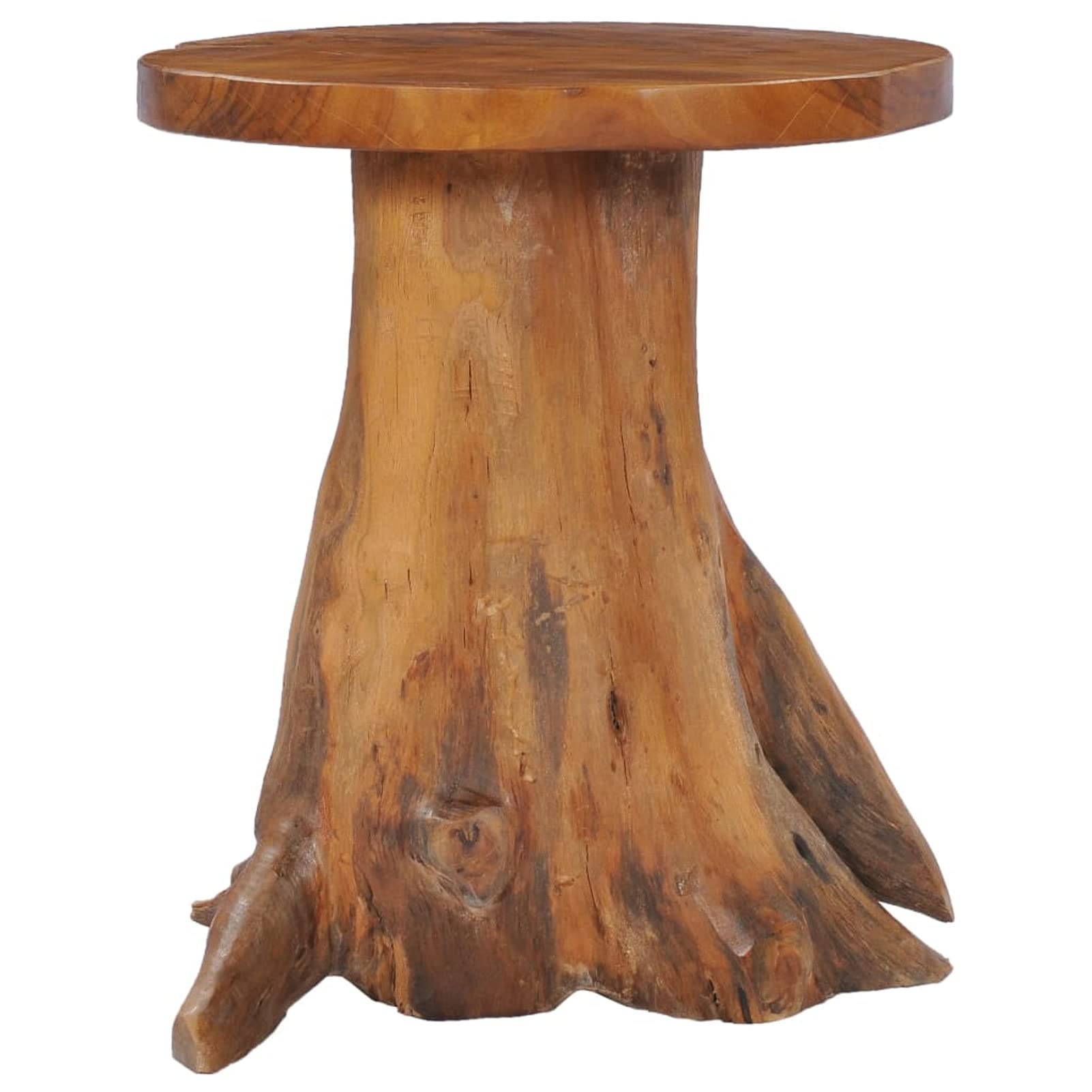 Homgoday Table basse 40 x 40 cm en bois de teck massif, table d'appoint, table d'appoint pour salon, salle de réception d'invités, chambre à coucher et mobilier de bureau