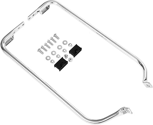 Miniatura 3 de TCT-MOTORPARTS Soporte de soporte para alforja para bolsa de alforja, barra de soporte de montaje lateral para Harley Touring Road King FLT FLHT