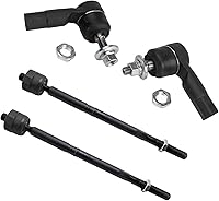 Vista 134 de TRQ - Juego de barras de acoplamiento delanteras interiores y exteriores