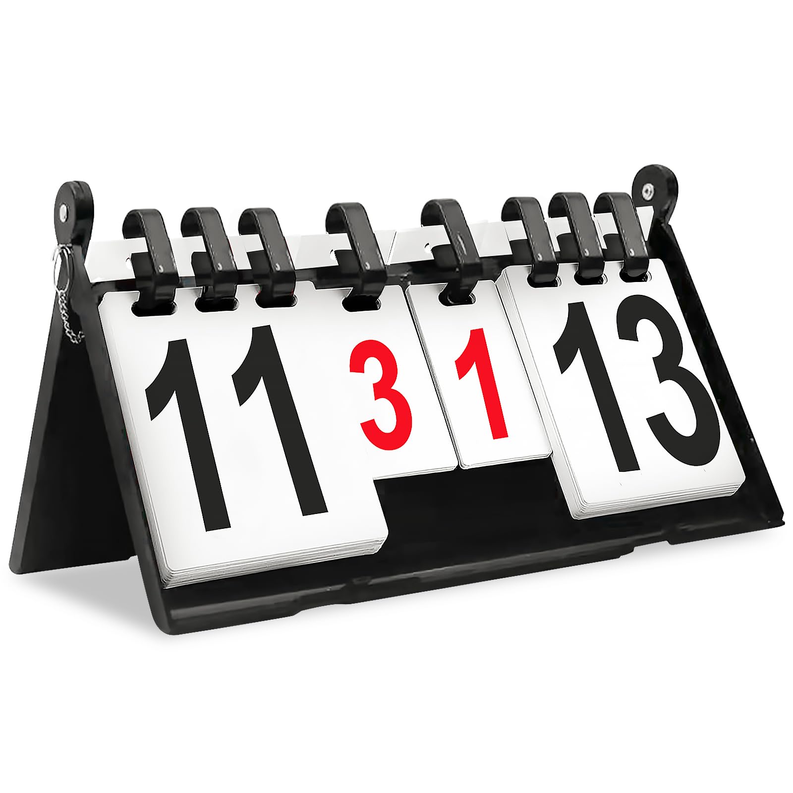 Tableaux Scores, Compteur Score Numérique Portable, 4 Chiffres tableau de bord de table à rabat, Étanche pour Football Basket-Ball Volleyball Tennis de Table Badminton et Autres Sports, 42 x 23 cm