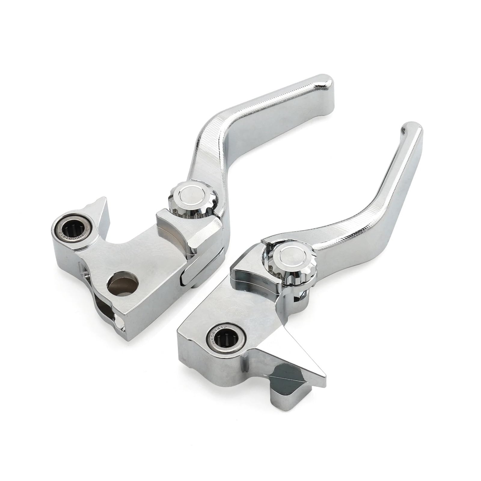 Riderai Chrome-Short Motorbike Clutch Levers Brake Levers For Sportster Iron Xlh 883 1200 Xl883n Xl1200n For Custom X48 Forty-Eight Seventy-Two 2004-2013(Chrome-Short)