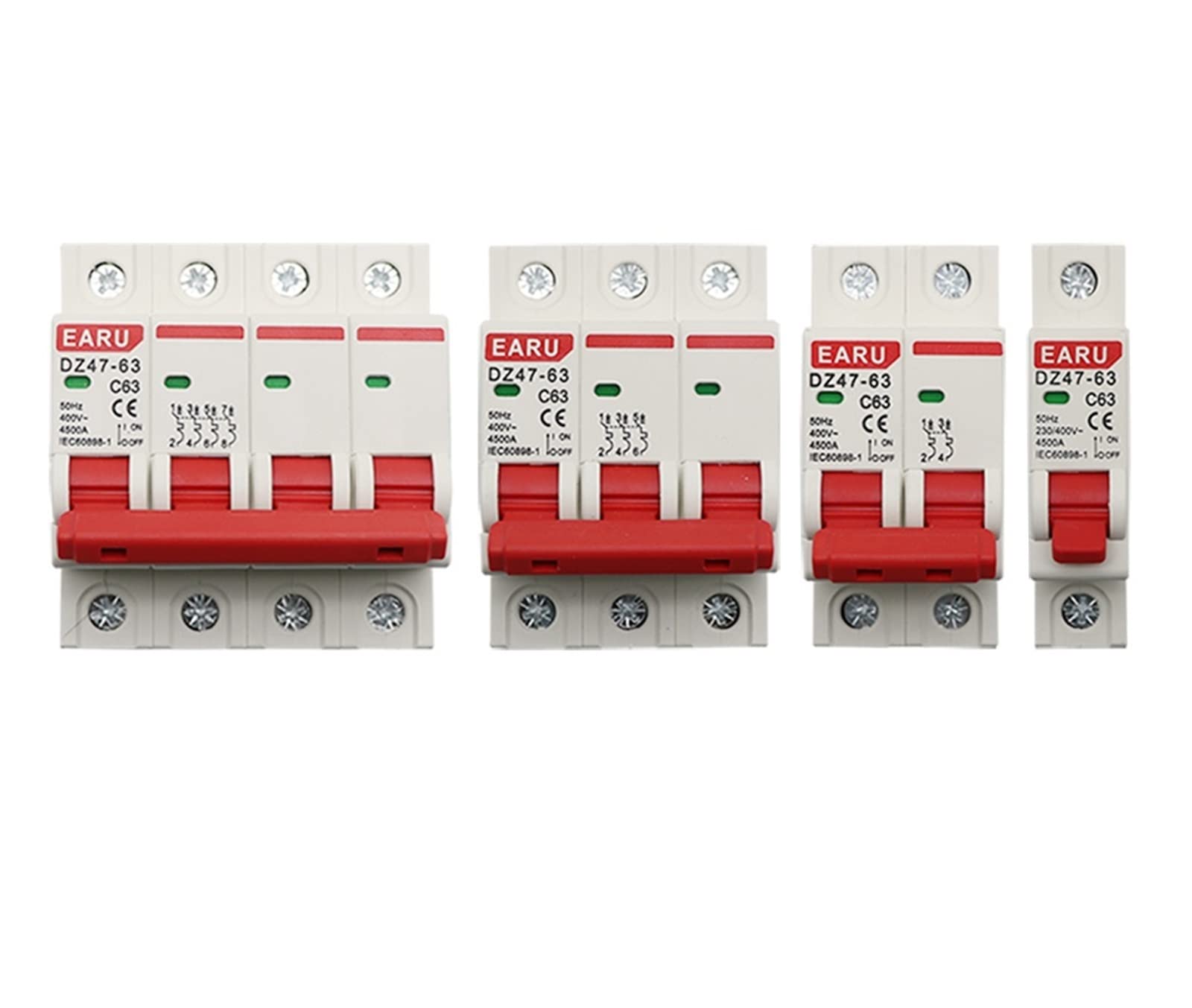 Disjoncteur 4 poles 50A evite les coupures intempestives de vos moteurs 400V