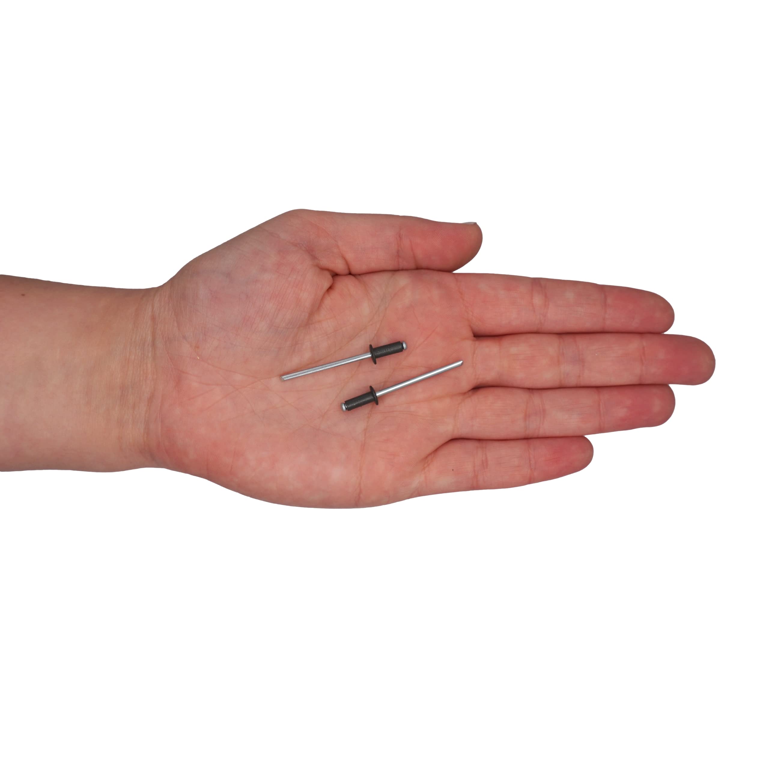 Pack van 1000 stuks) geschilderde blinde klinknagels 3,2 x 8 mm, koepelkop, DIN 7337, aluminium klinknagel en stalen doorn, popklinknagels (1000, Colza Yellow RAL 1021