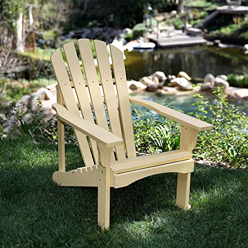 Shine Company Rockport Adirondack Chair, Bee's Wax #TOP1