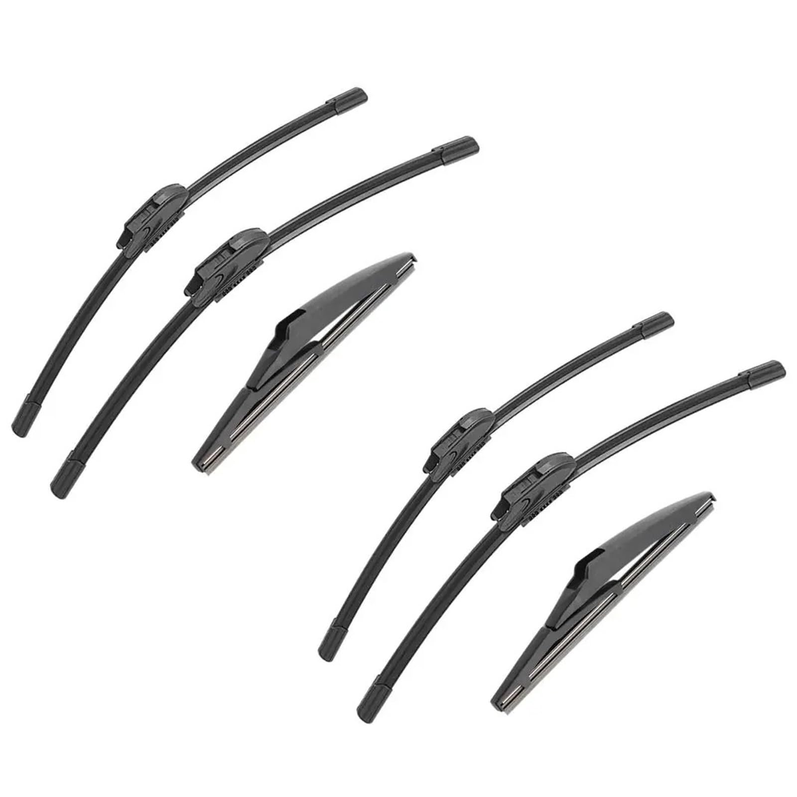 Limpia Parabrisas Para Toyota Para Prius C 2012-2018 Escobillas Limpiaparabrisas Delanteras Traseras Accesorios Automóvil 1/2/3/4/6 Piezas Kits Escobillas Limpiaparabrisas(6 PCS)