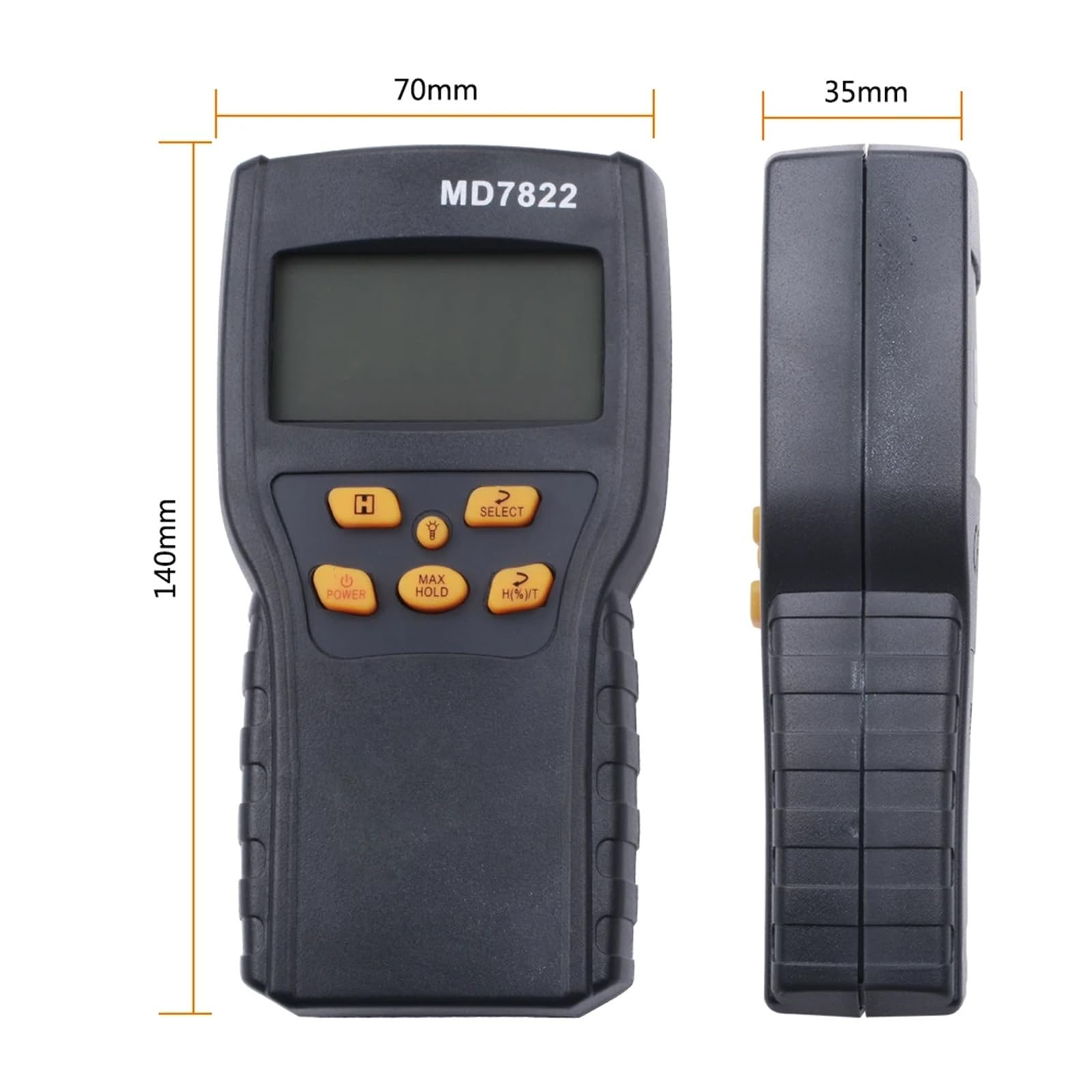 Medidor digital de humedad de granos, trigo, maíz y arroz con pantalla LCD de 2%-30%, con retención de datos y sonda de prueba larga. Lecturas precisas