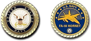 US Navy FA-18 Hornet Challenge Coin Officially Licensed
