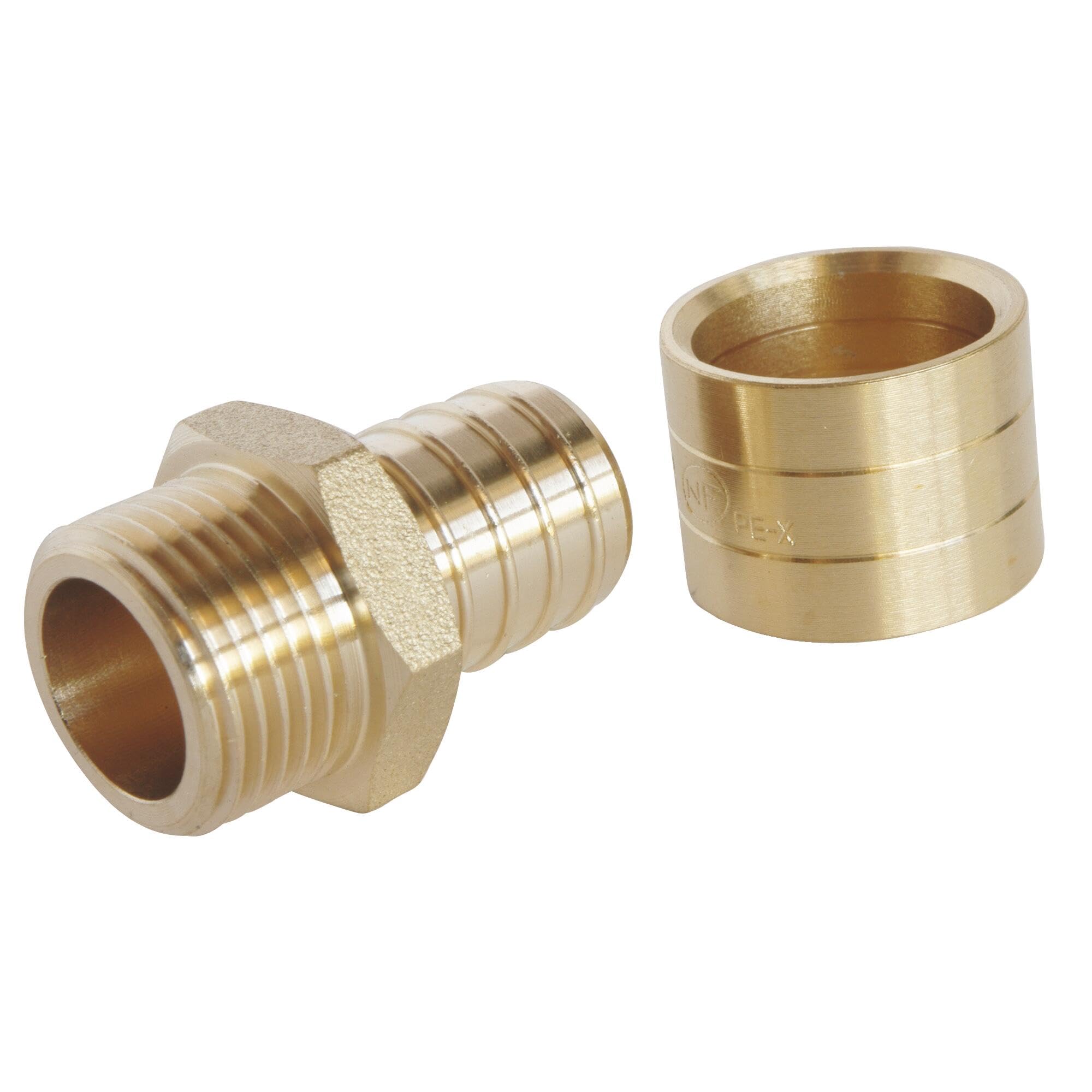 SOMATHERM FOR YOU, Raccord à glissement mâle 12/​17 pour tube PER Ø16 - Montage facile, résistant à la corrosion, certifié NF, pression max 10 bars, température de 5°C à 90°C