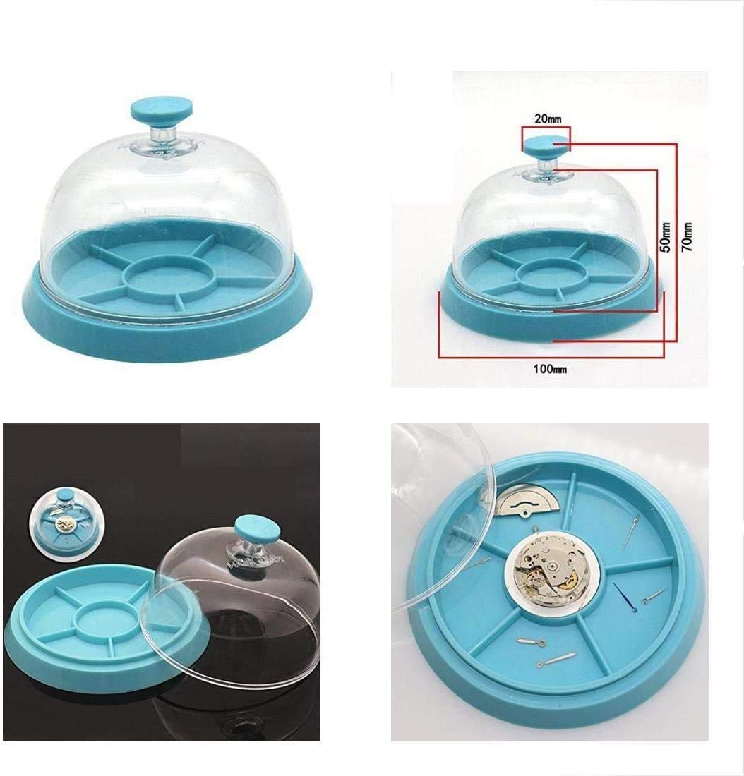 FOMIYES 2 Contenitori Per Ricambi Orologio Con Coperchio Trasparente – 6 Scomparti