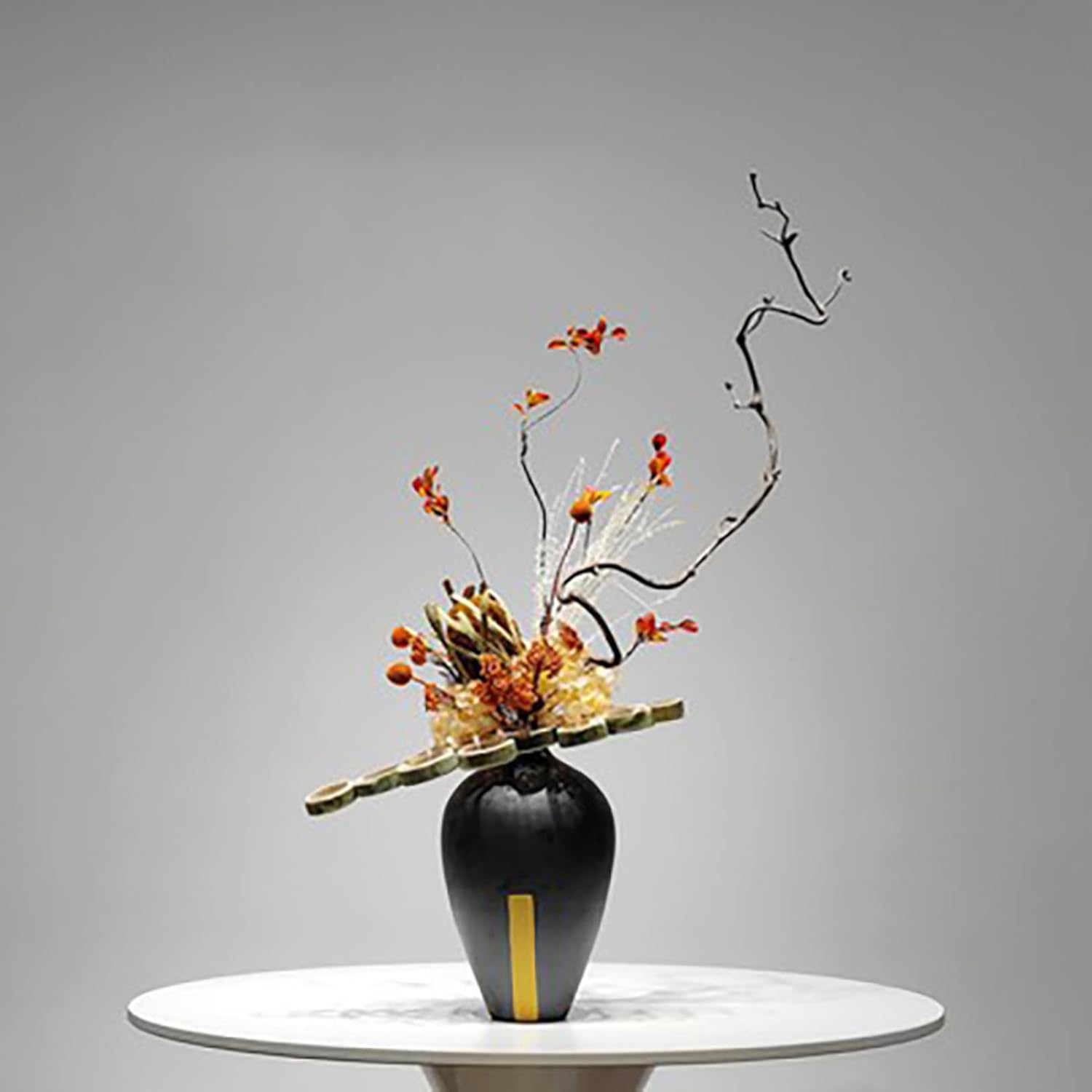 一点モノ 蓮（ハス）の花と鯉 オブジェ ガラス工芸 インテリア