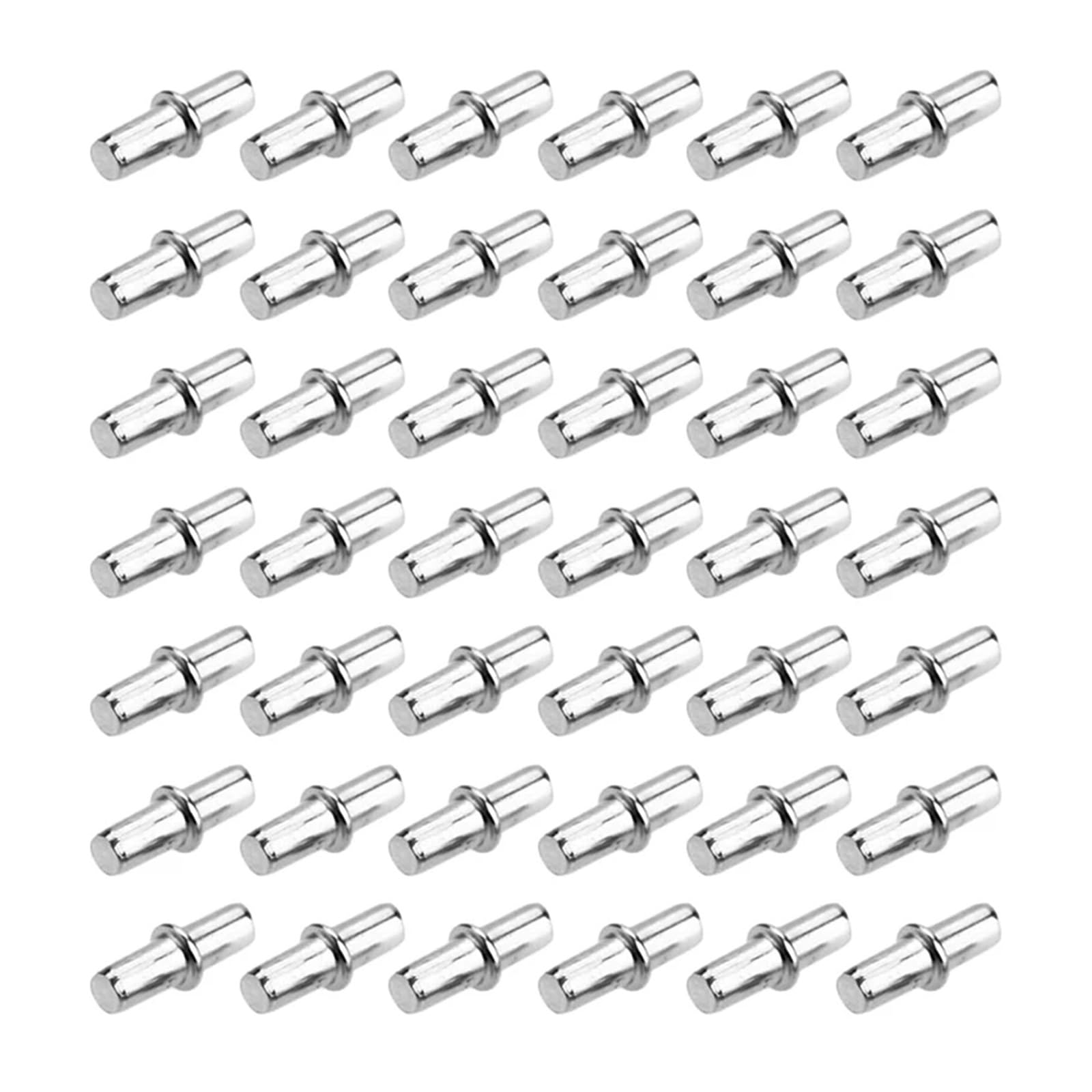 Clear Plastic Shelf Support Pegs 500pcs Cabinet Wardrobe Shelf Support Pins Studs Pegs Silver Tone (5mm x19mm)