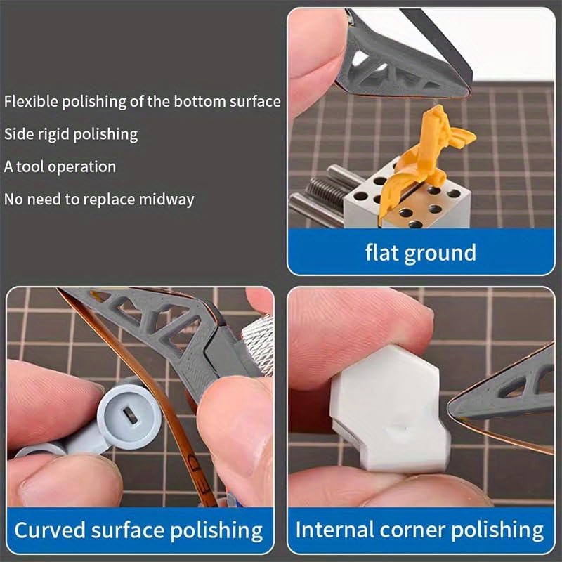 1 pc Versatile Micro Sander, Mini Sander Tool, Handheld Sander Tool, Hand Sander, for Flat Curved Surfaces Durable(Sandpaper not included)