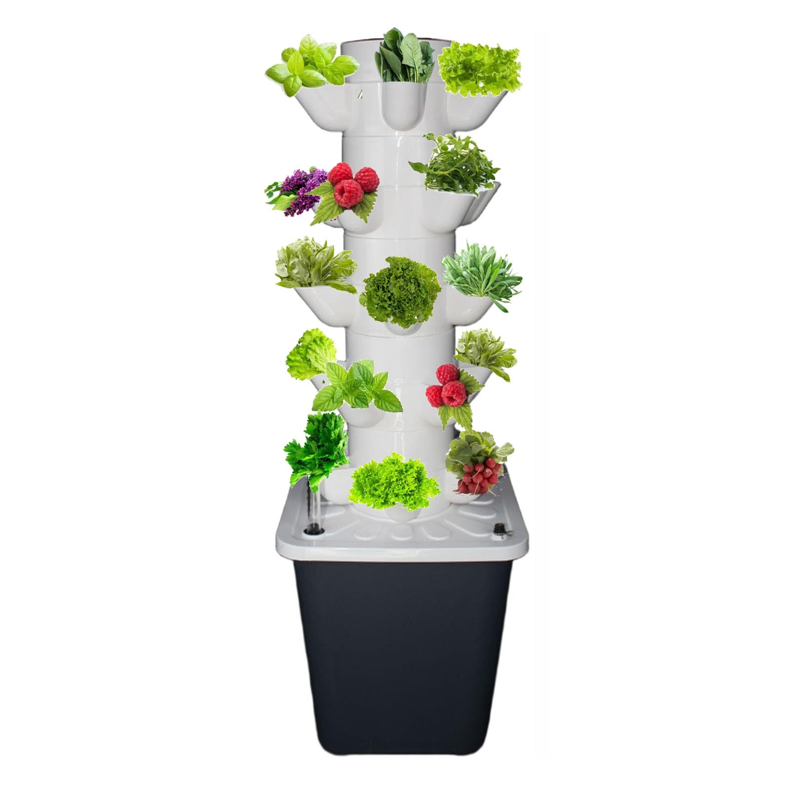 Hydroponics Growing System kit, 25 Pods Vertical Hydroponic Tower for Smart Indoor Home Gardening Lovers Hydroponic Germination Kit