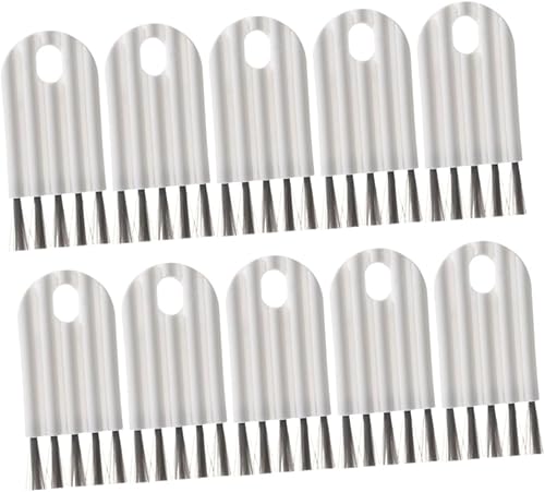 GLEAVI 10 Uds. Limpiadores de botellas, recortadora de bigote, afeitadora portátil, limpiador diario de tapa, cepillo de tapa de rizo, cepillo de