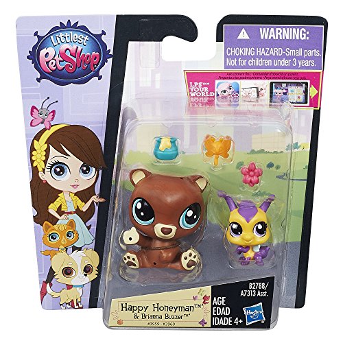 Littlest Pet Shop Pet Pawsabilities Happy Honeyman y Brianna Buzzer miniatura 2