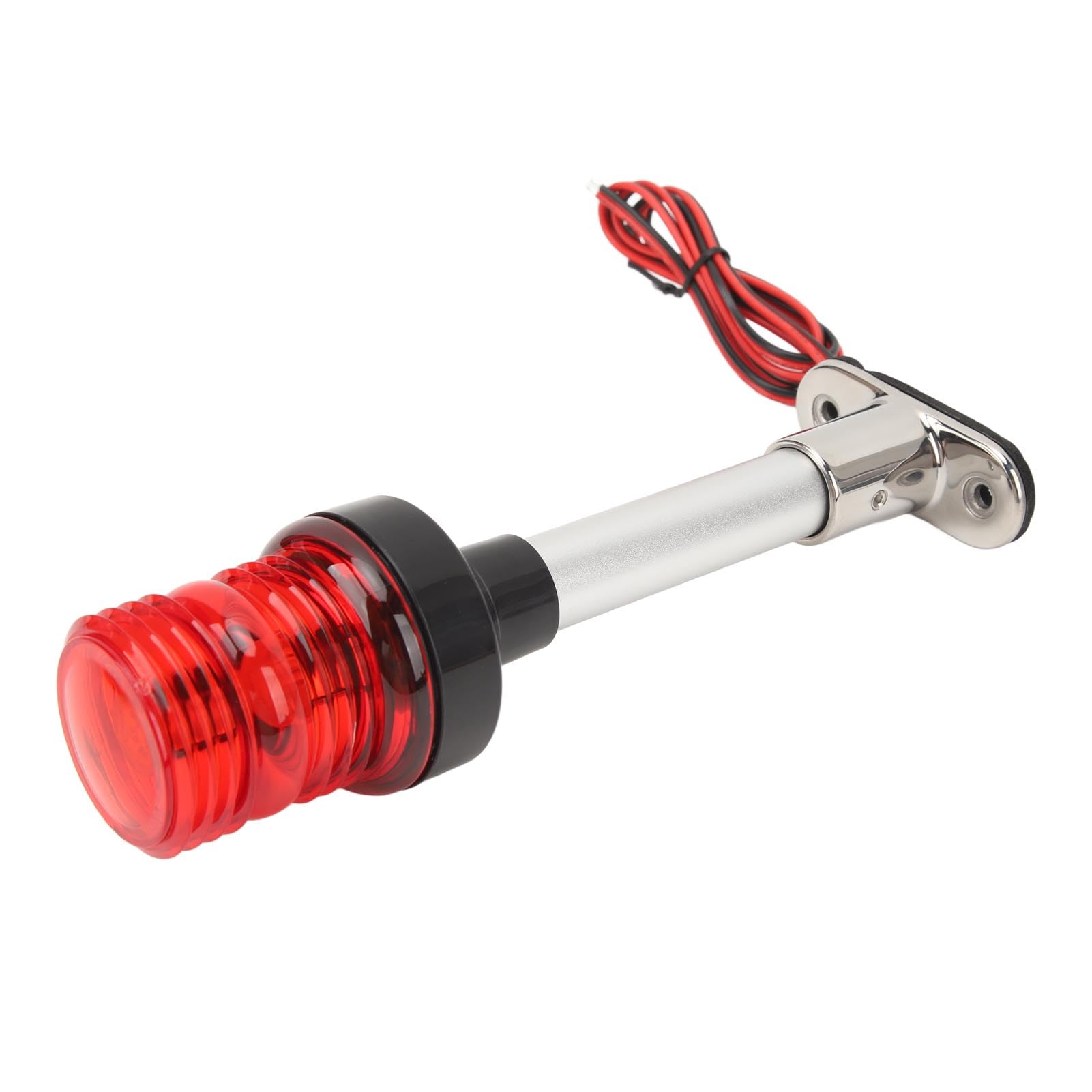 Yosoo Health Gear Luce di Poppa per Barche, Luce di Navigazione a LED a 360 Gradi con Base in Acciaio Inossidabile 316, 33 LED Oltre visibilità 2NM DC 12V 24V per Barche da Pesca Yacht Uso Marino