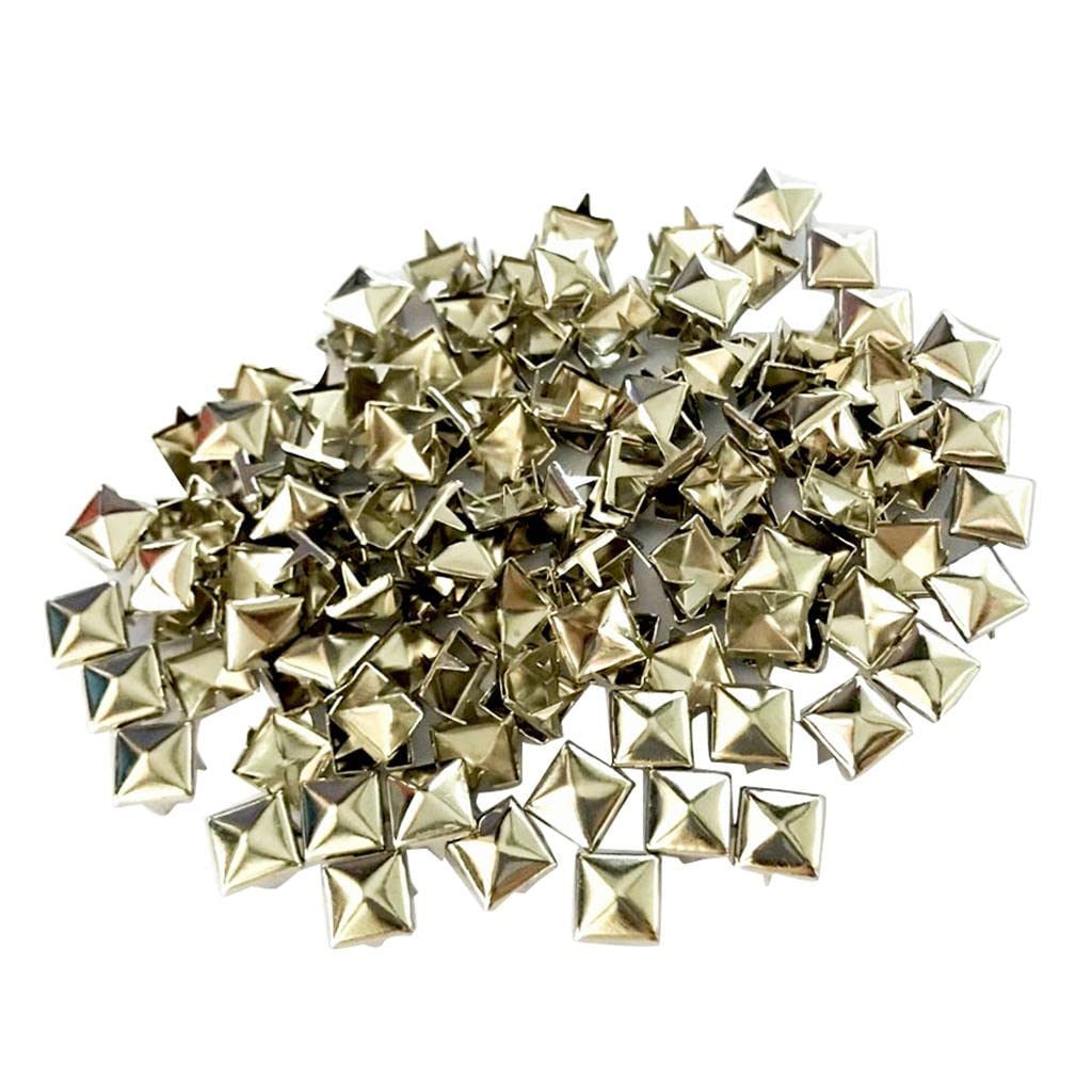 CALANDIS™ 5xWholesale 100pcs Square Pyramid Rivet Metal Studs Leathercraft DIY Silver | Studs, Rivets & Tacks | Leathercraft Accessories | Leathercrafts-image-15
