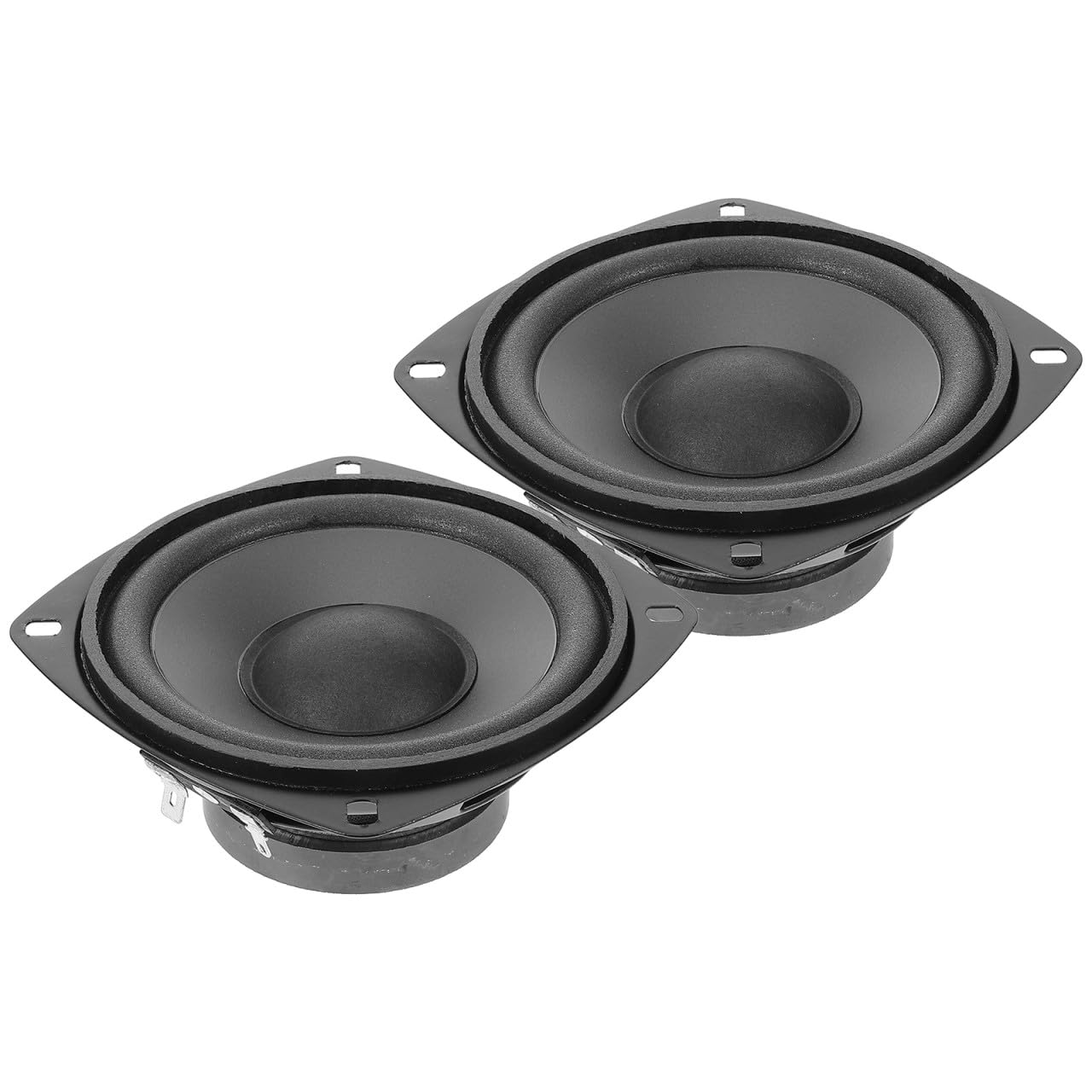 ULTECHNOVO Bocinas de Coche Coaxiales de 4 Pulgadas 600 W en Negro
