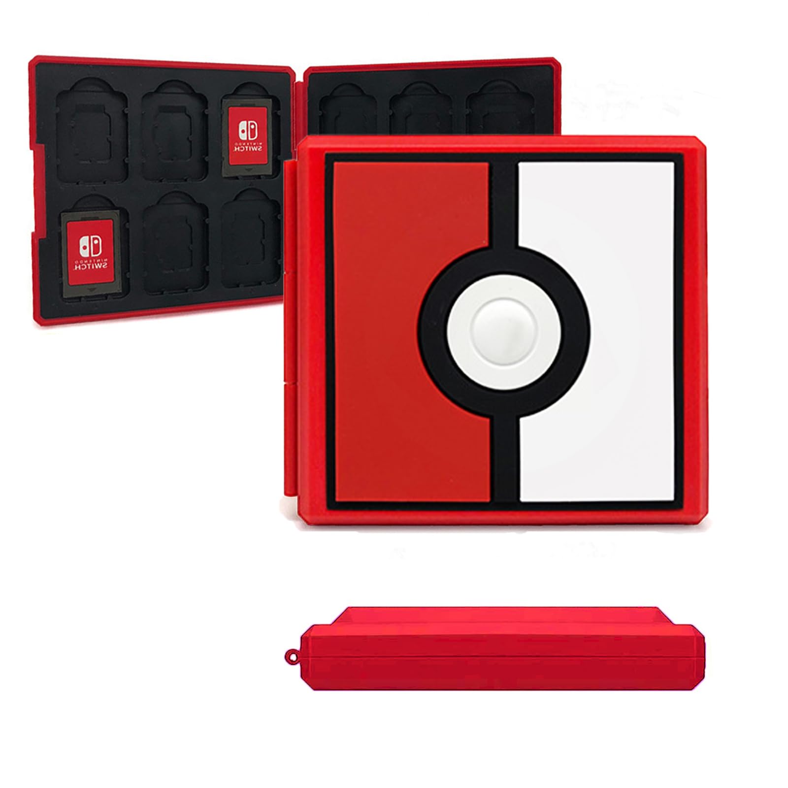 doepeBAE Game Card Case for Nintendo Switch, Hard Case Switch Game Card Holder, Cube Switch Game Case Card Storage Box, Portable Switch Game Card Organizer, 12 Slots