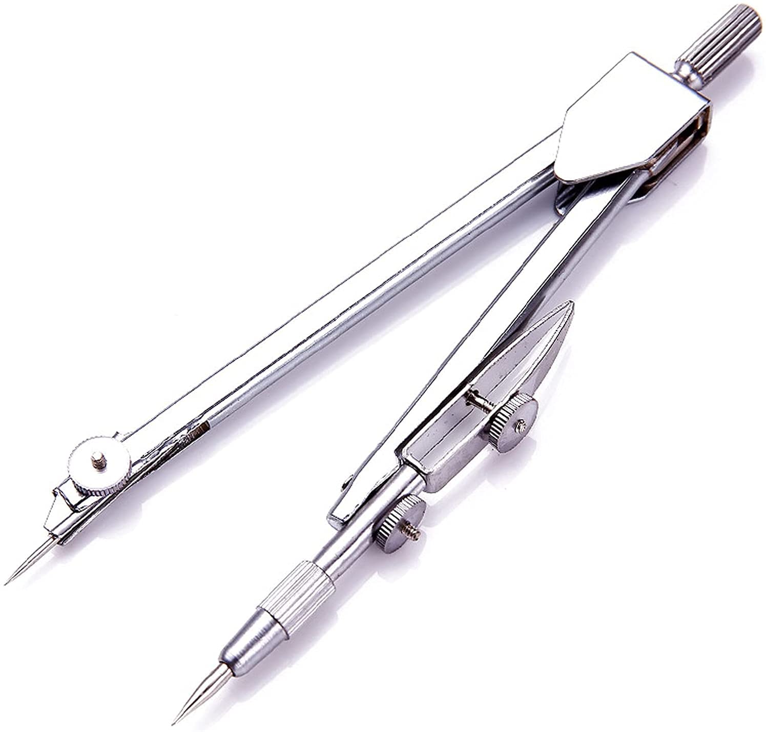 AKAZI Zeichenzirkel Kompass-Set Mathe-Geometrie-Kompass Zeichenkompass zum Zeichnen von Schulbedarf aus Edelstahl Mathe-Geometrie-Kit (Size : A) (A)