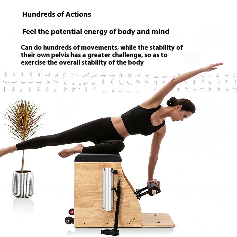 Pilates Split-Pedal Stability Chair, Professional Combo Fitness Trainer