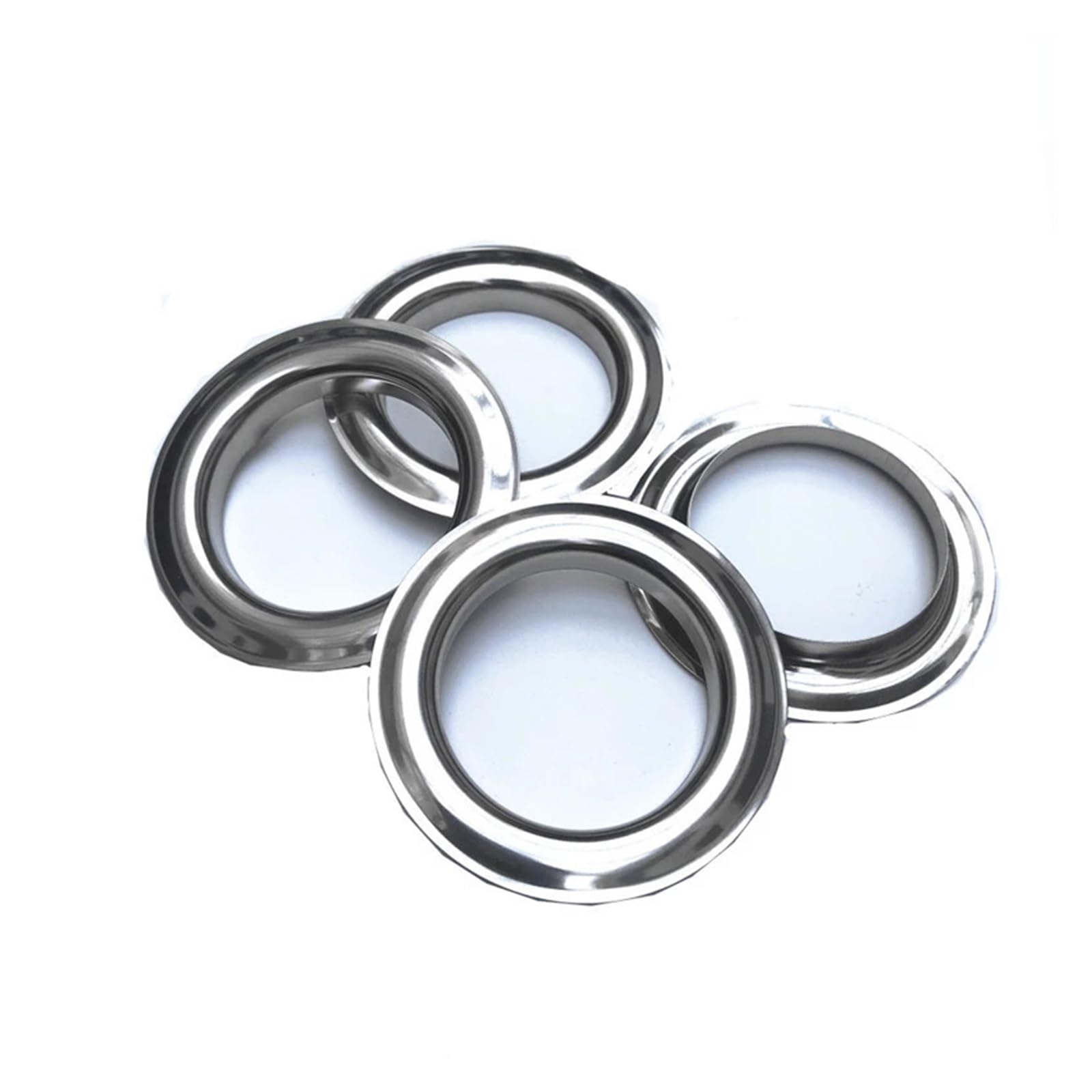Anelli in Metallo Argentato for Intestazione della Tenda Tenda sospesa all'Ingrosso Occhielli in Metallo economici Accessori passacavo wanglan(60 Pair)
