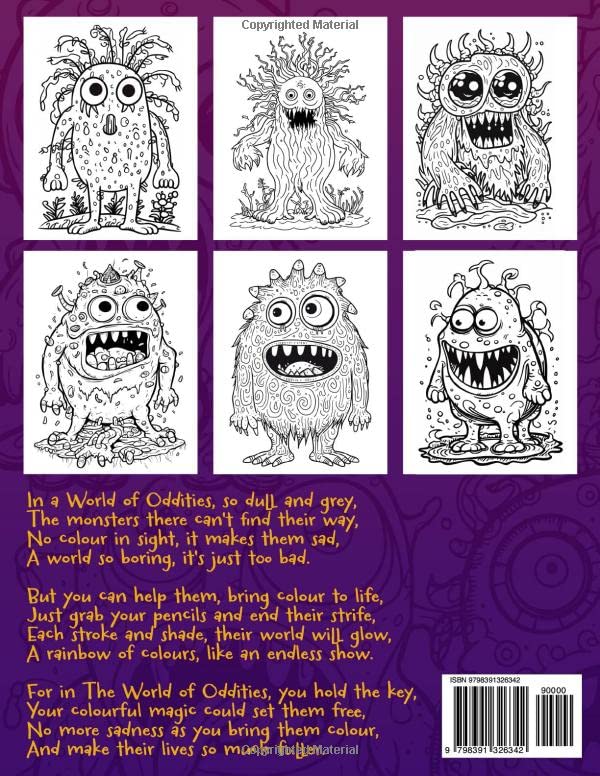 Miniatura 2 de The World of Oddities A Colouring Book to Challenge Your Imagination 44 Wacky and Unique Characters Need Your Help to Colour Their World