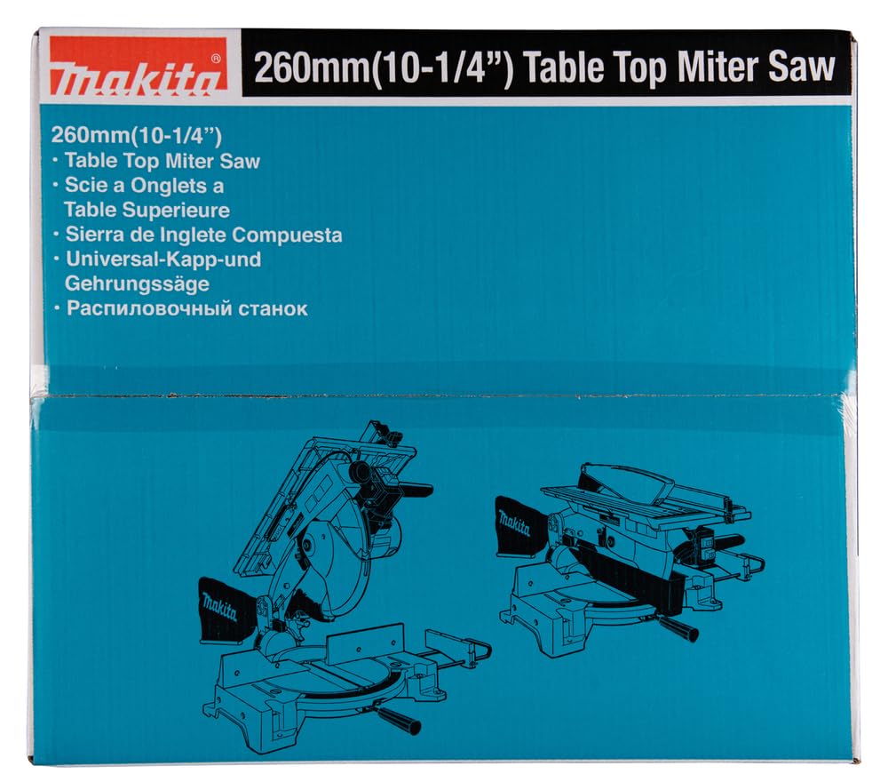 Makita LH1040F - Ingletadora Con Mesa Y Luz 1650W 4800 Rpm Disco 260 Mm 14 Kg