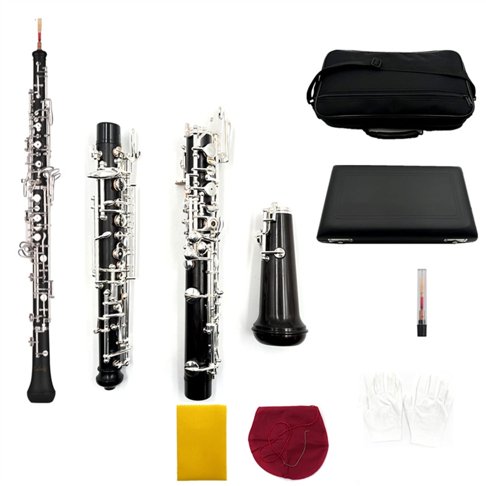 Pulsante Argentato Oboe Strumento Musicale Studente Tipo di Performance Professionale Ebano Automatico Oboe Oboe per Principianti