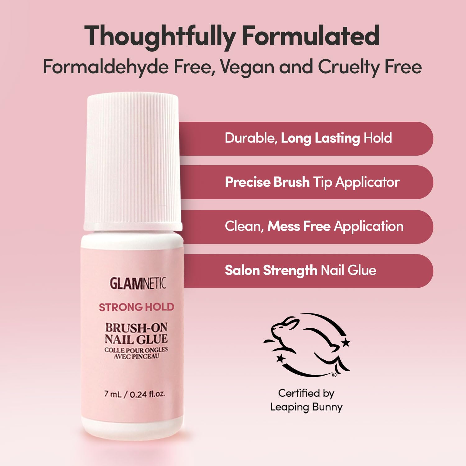 Glamnetic Brush On Nail Glue - Long Lasting -5 Glamnetic Brush On Nail Glue - Long Lasting -5