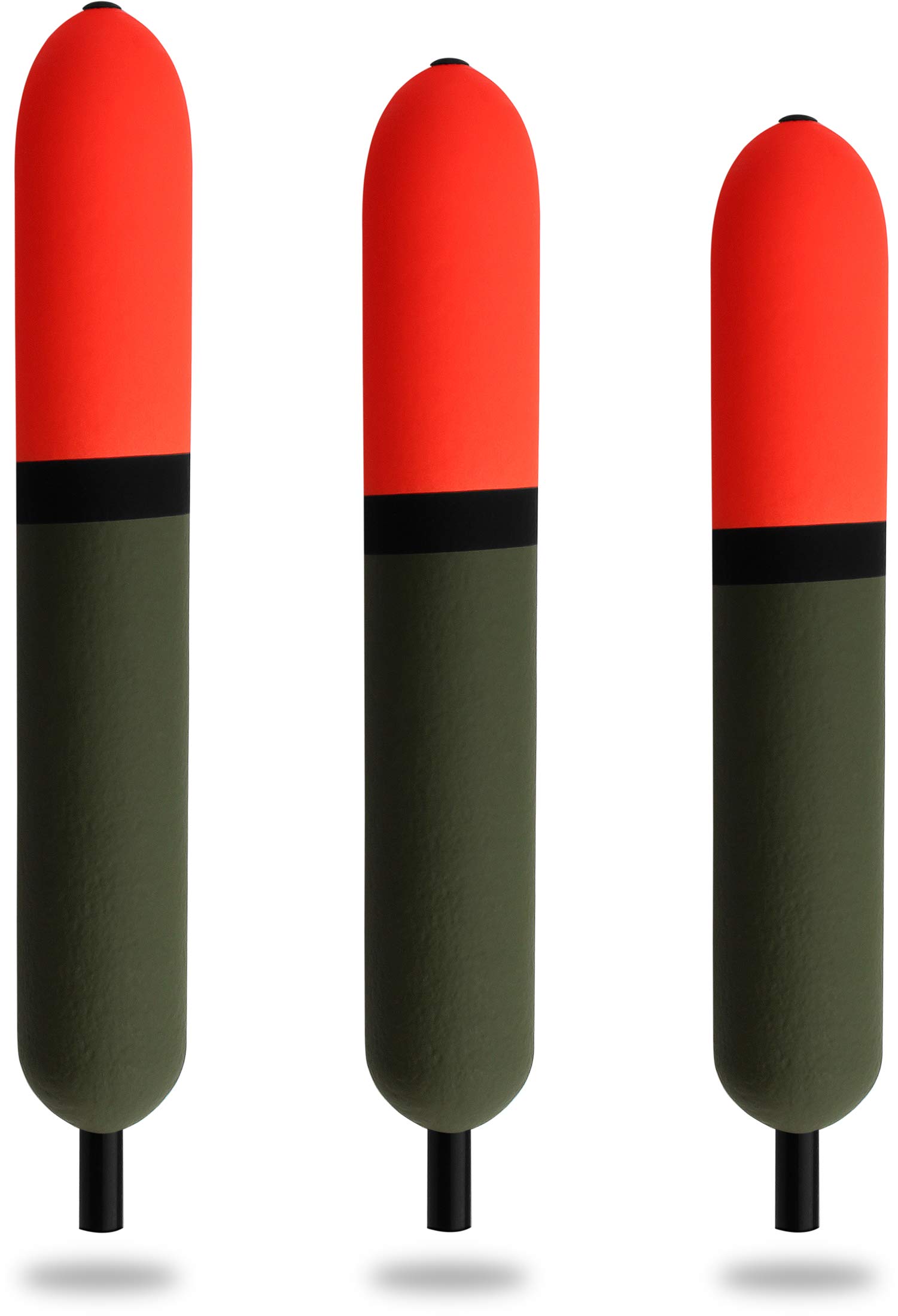 Storfisk fishing & more - Set di 3 galleggianti per trote, con antenna, colore: blu/nero, 2+2 grammi