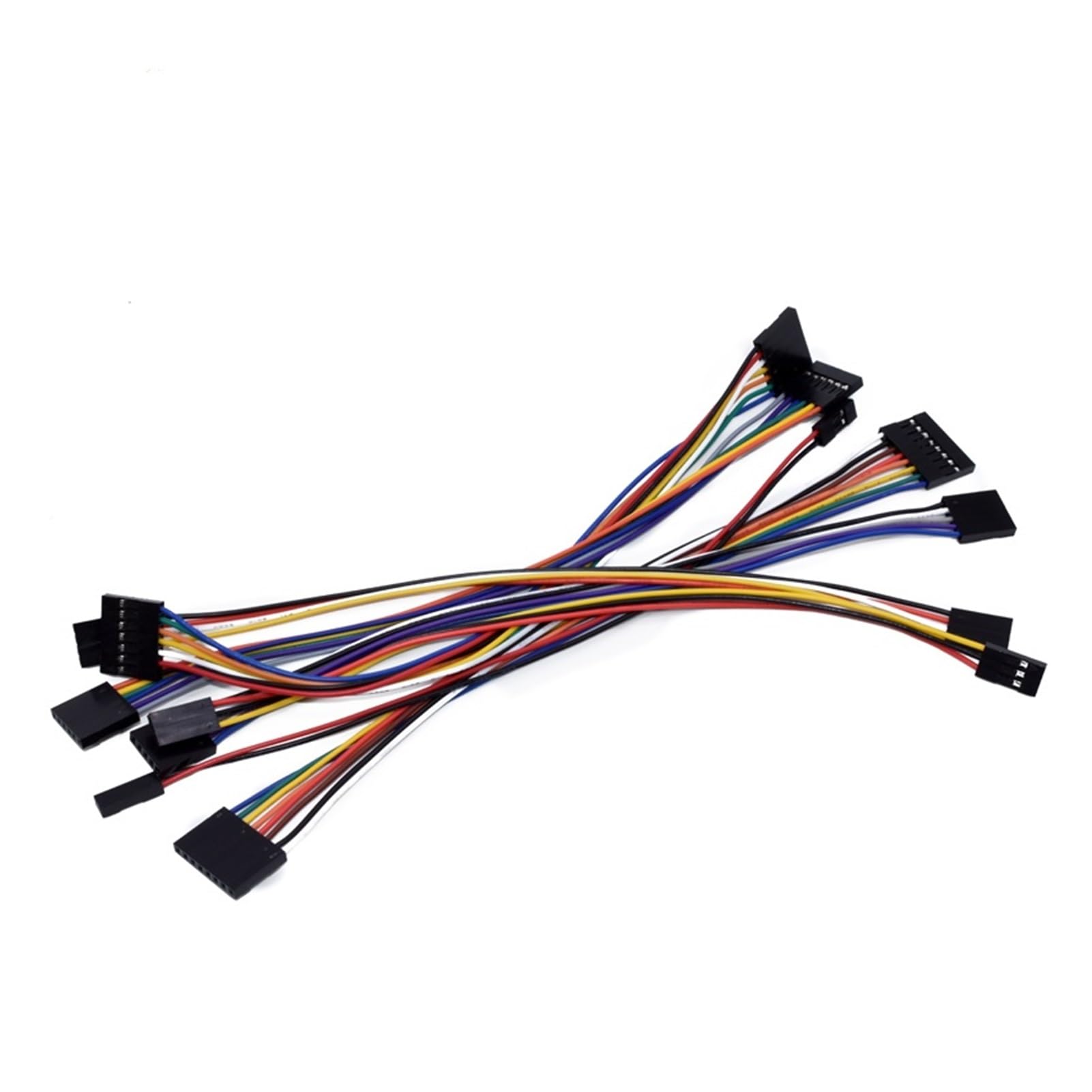 Cable de puente Dupont de 10 piezas, 2,54 mm 2-10 pines 26 AWG 10/20/30 cm