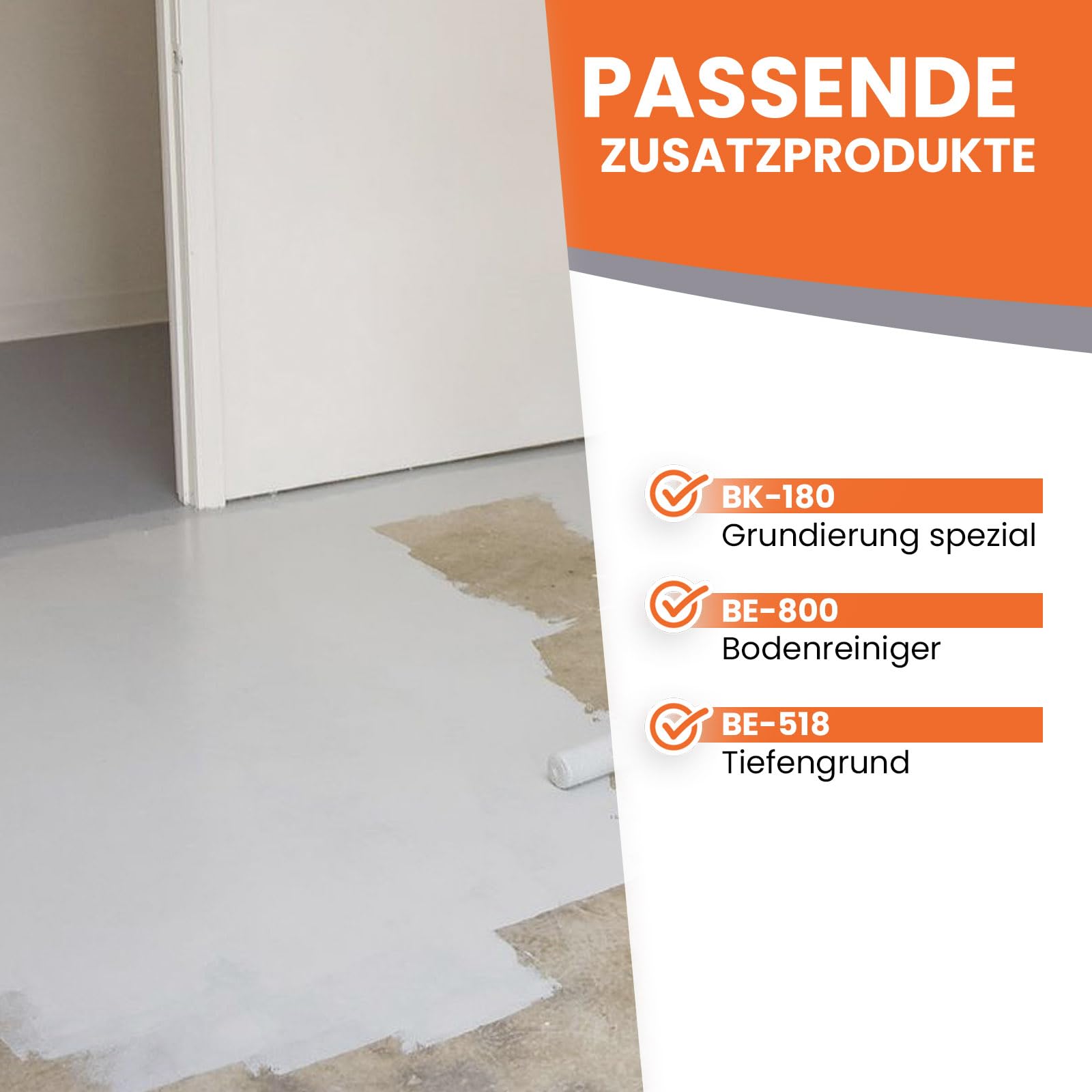 BEKATEQ 1K Betonfarbe Rot, 2,5L I Bodenbeschichtung, Fußbodenfarbe außen & innen I Betonversiegelung & abriebfester Bodenbelag, Bodenfarbe für Werkstatt, Keller, Industrie LS-470