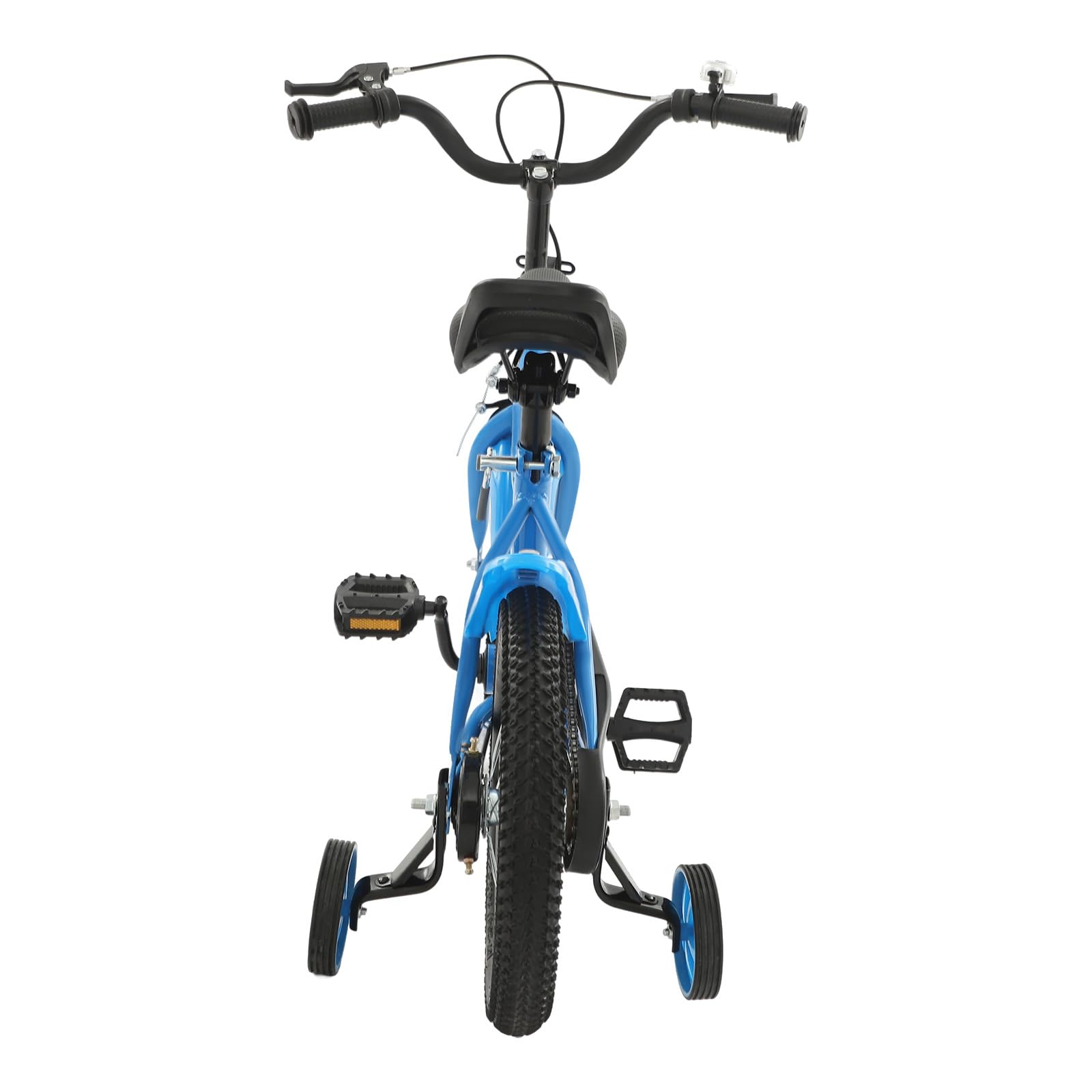 Vélo Enfant 14 Pouces Réglable Acier Carbone Garçon Fille Roues Stabilisatrices 3-6 Ans