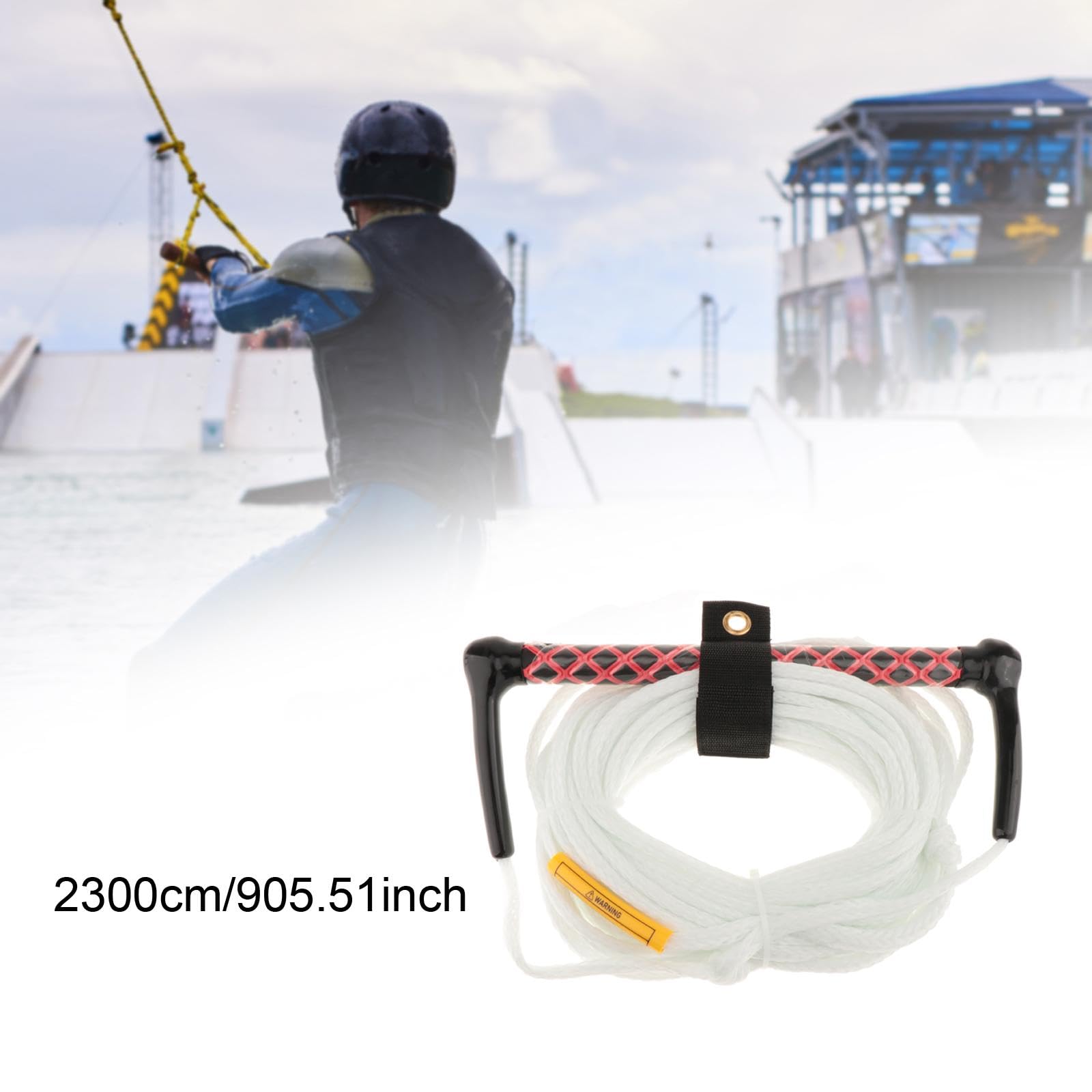 Baoblaze Corda per Wakeboard E Nautico con Maniglia, Imbracatura di Traino, Linea Portatile per Wakesurf, Linea di Traino per Kneeboard, Nautico, Acces