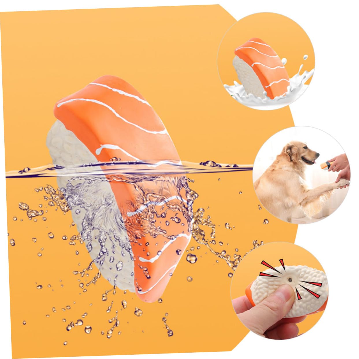 YARNOW 12piezas Juguetes para Forma De Sushi para Cachorros Juguetes Masticables para Limpiar Dientes y Interactivos y Resistentes